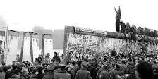 Berlin Wall falling