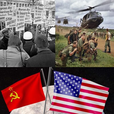 Timeline: Civil Unrest, Social Reform, Vietnam, and Space Race 1955-1975