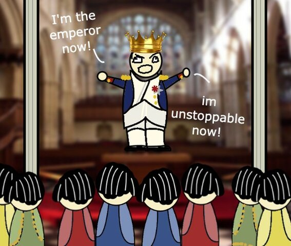 Napoleon crowned himself Emperor of France