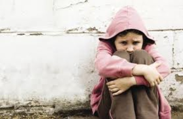 her dad comes to visit.