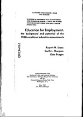 Vocational Amendment of 1968