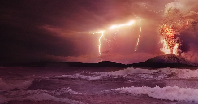 Aparece agua en la tierra