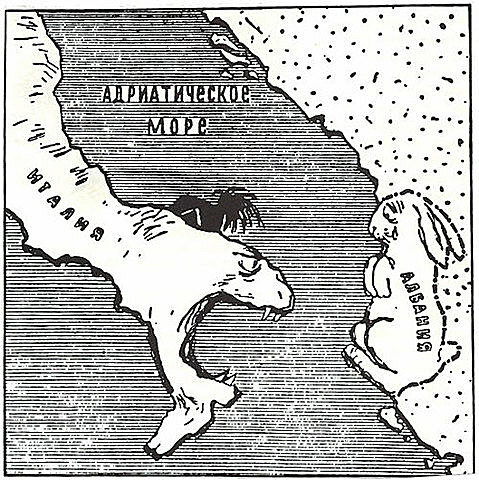 Italy invades Albania