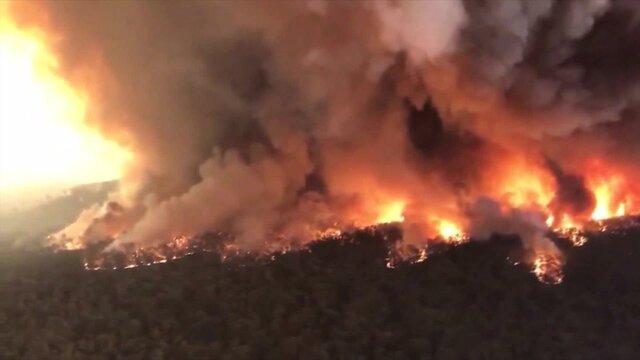 Brush fires in Austraila
