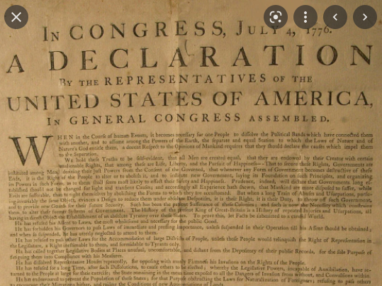 Declaration of Independence
