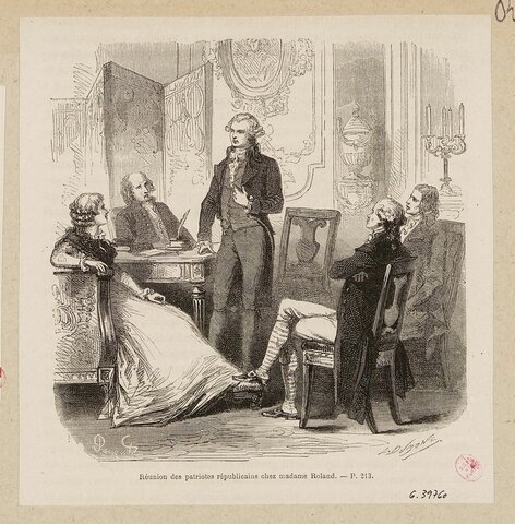 Opening of Madame Roland's salon