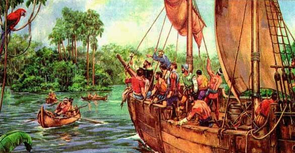 Descubrimiento de las bocas del Amazonas