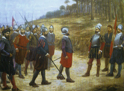 Descubrimiento de parte de la costa del Pacífico del continente sudamericano