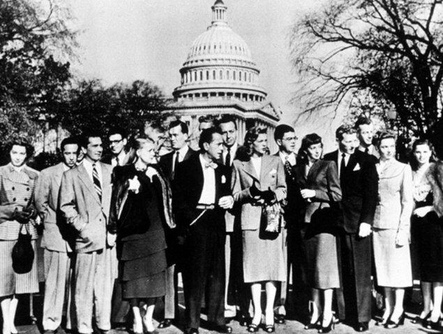 Caza de brujas por el senador Mc Carthy en EEUU.