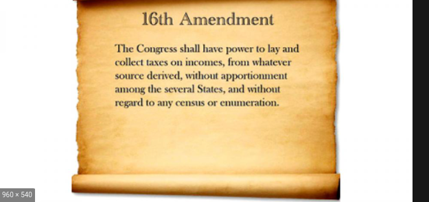 16th Amendments