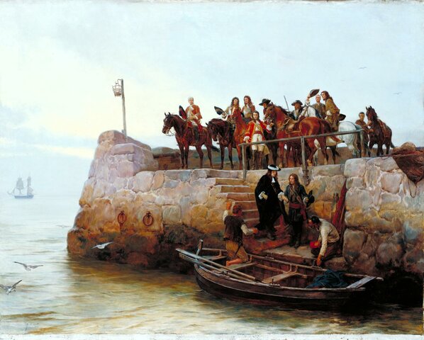 James II goes into exile