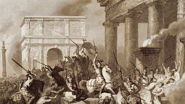 Caída del imperio romano