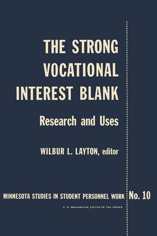 Primera prueba estandarizada de intereses vocacionales, el “Strong Vocational"