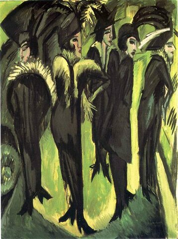Cinco mujeres en la calle - Ernst Ludwig Kirchner