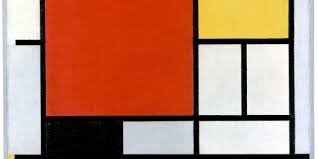 Mondrian "Composición En Rojo, Amarillo, Azul Y Negro (1872-1944)