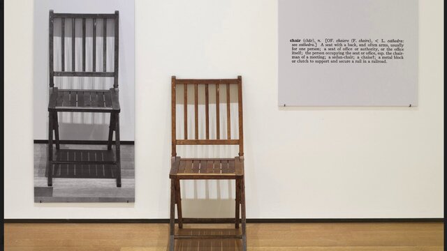 Una y tres sillas, Joseph Kosuth