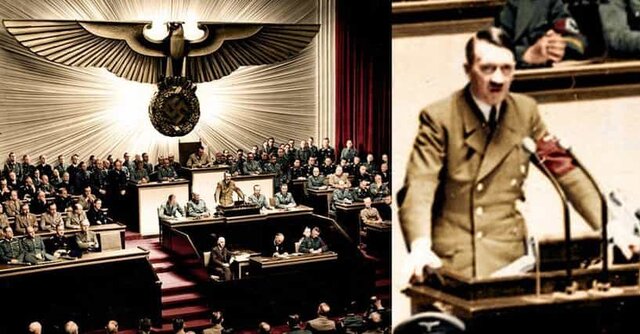 Adolf Hitler declares war on the United States