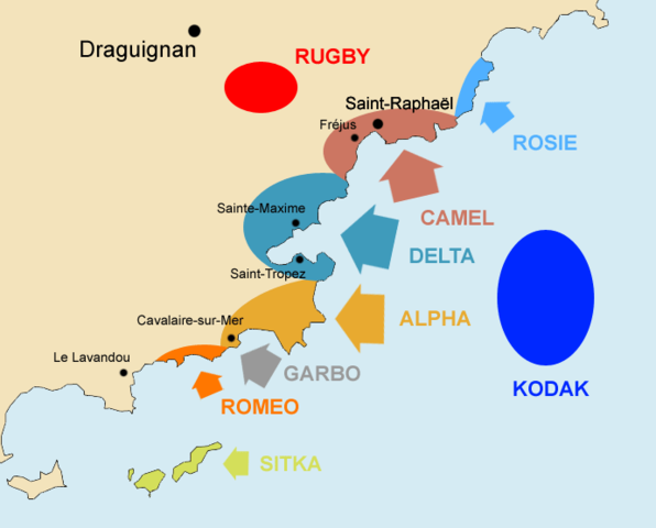 The Western armies landed in northern France