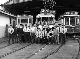 Inauguración de una Línea de tranvia.