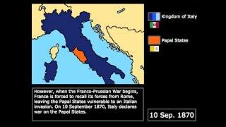 Papal States taken over by new nation of Italy