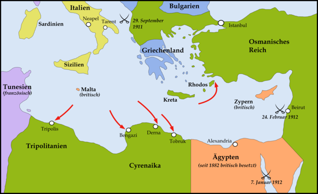 Italy invades and takes over Libya