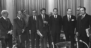 Firma de los Pactos de la Moncloa.
