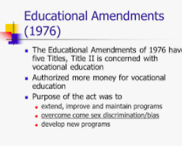 Vocational Amendment of 1976