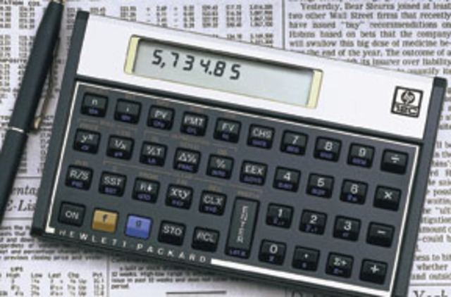 HP-12C Business calculator