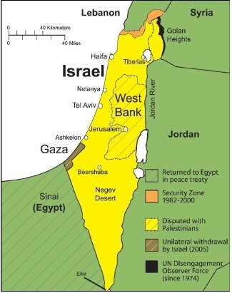 Gaza e Cisgiordania occupate