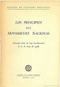 Ley de principios del Movimiento Nacional.
