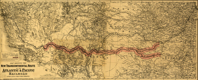 The completion of the Transcontinental Railroad