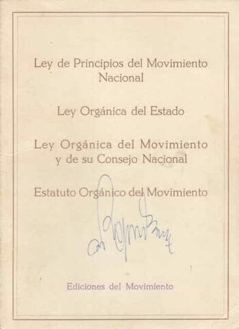 LEY DE PRINCIPIOS DEL MOVIMIENTO NACIONAL.