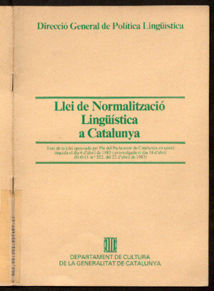 Aprovació de la llei de normalització lingüística a Catalunya