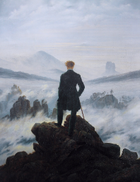 C.F. Friedrich. Der Wanderer über dem Nebelmeer (El caminante sobre un mar de nubes)