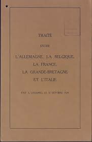 Locarno Treaty Signed