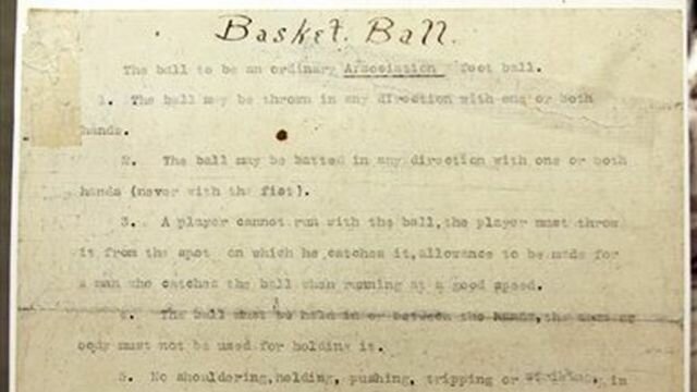 PRIMER REGLAMENTO DEL BALONCESTO