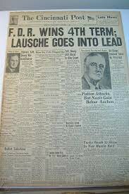 FDR’s 4th term begins