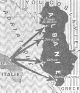 Italy invades Albania