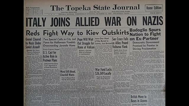 Italy enters WWII on side of Germany