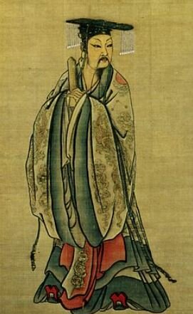 El mítico emperador Yu organiza su imperio con la ayuda de un dragón alado.