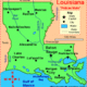 Map of louisiana