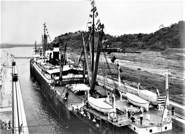Opening of the Panama Canal