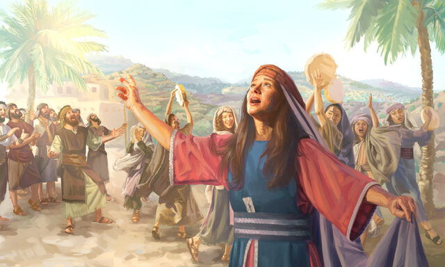 Débora y Barac como jueces