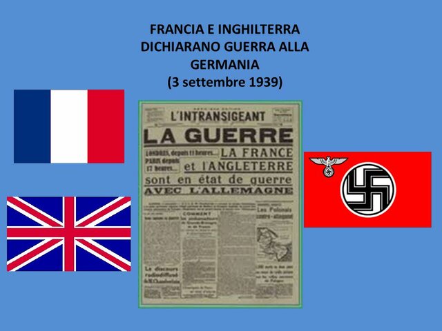 ENTRATA IN GUERRA DI FRANCIA E GRAN BRETAGNA