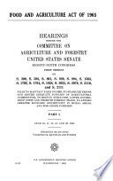 Food and Agriculture Act of 1965