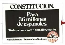 Aprobación por referéndum de la Constitución de 1978.