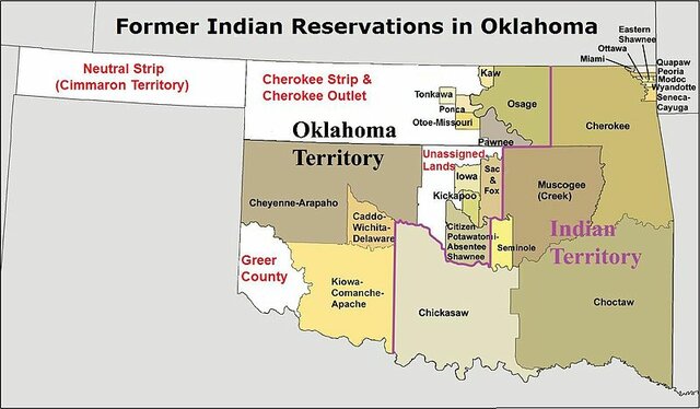 Oklahoma ends up entering the union