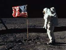 First man on moon