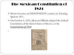 Texas becomes under the Mexican Constitution