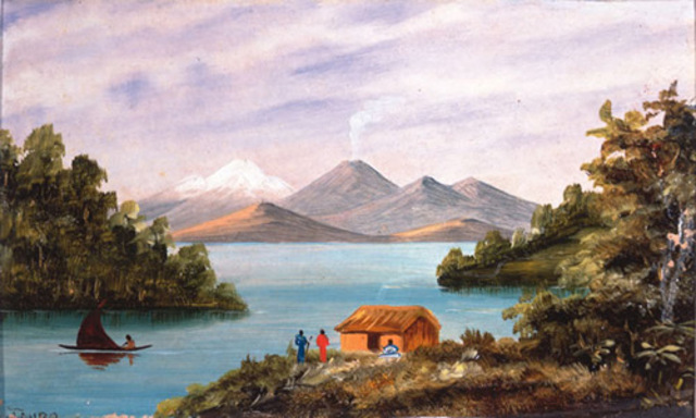 Lake Taupo painting